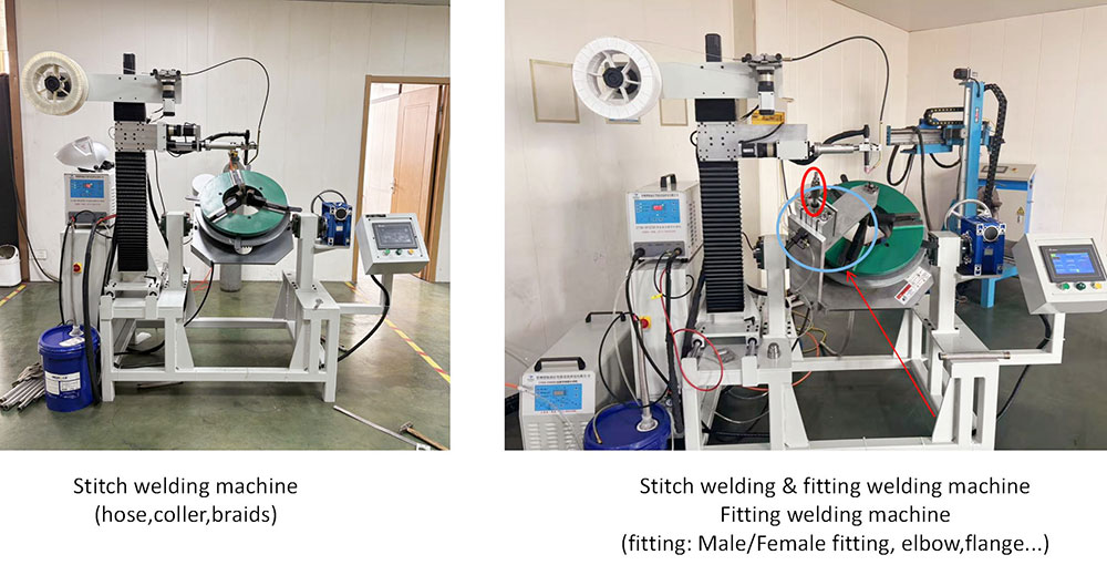 Comflex Stitch Welding and fitting welding Machine
