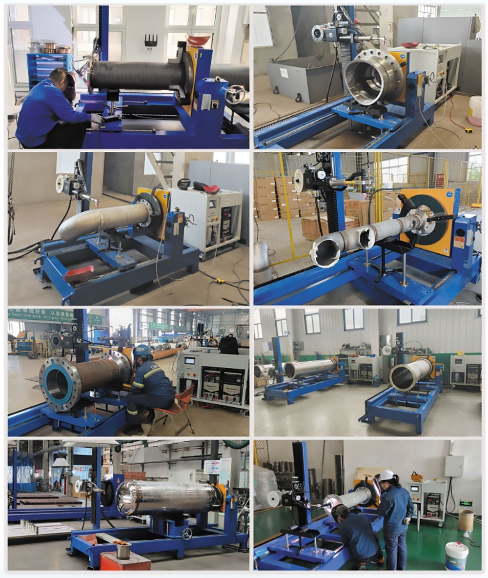 Pipe to pipe welding machine